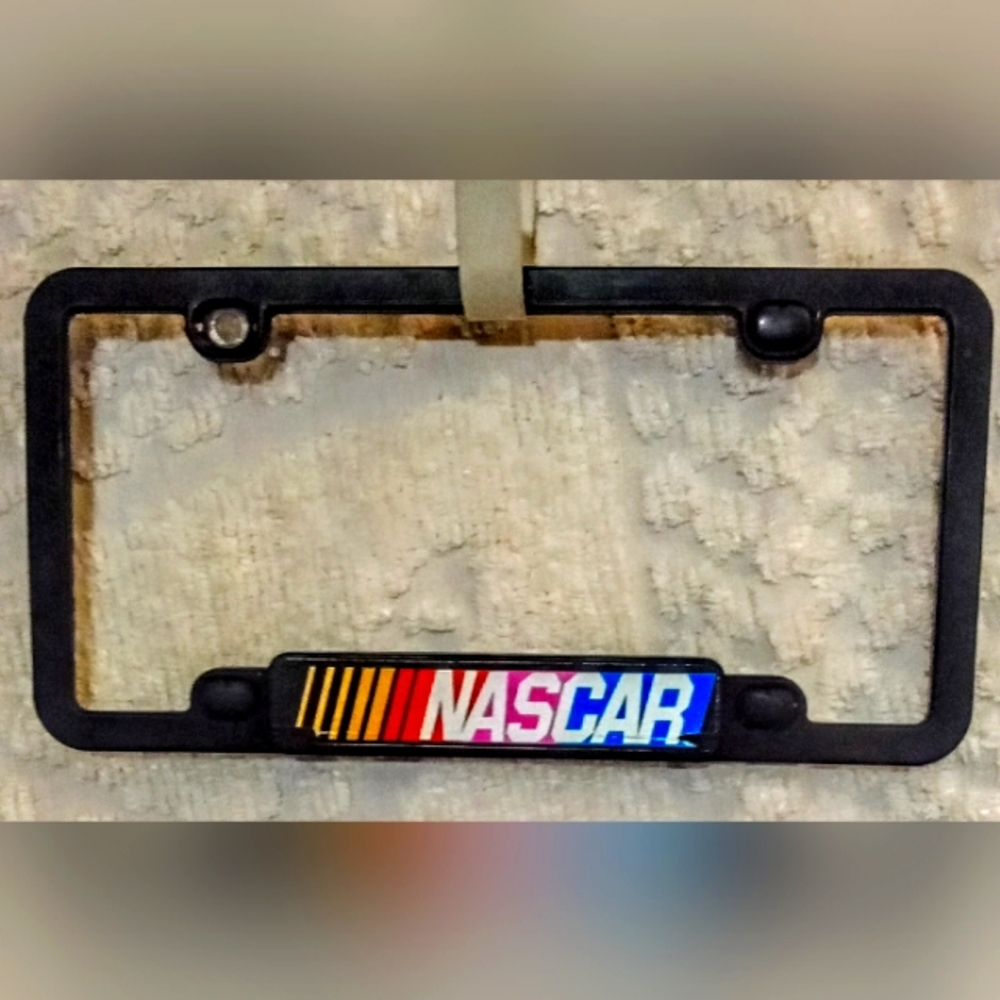 NASCAR license plate holder